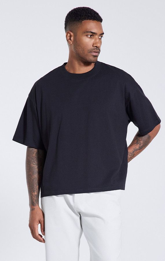 USA SIZE MEN'S CROP T-SHIRT