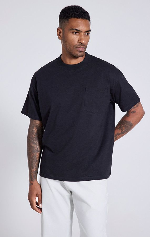 USA SIZE MEN'S T-SHIRT WITH POCKET