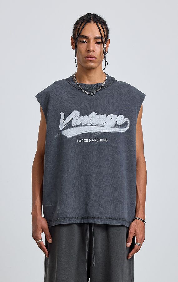 MEN'S SLEEVELESS T-SHIRT