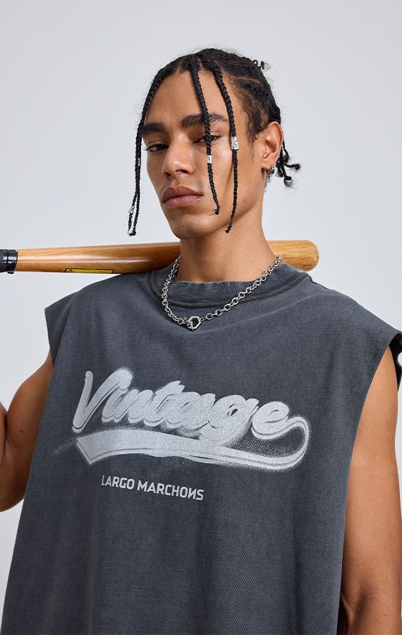 MEN'S SLEEVELESS T-SHIRT